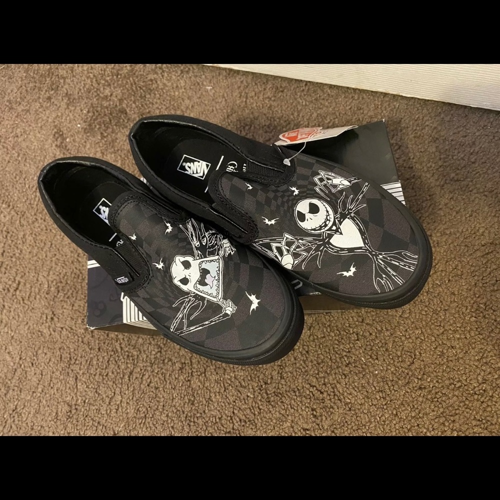 Black slip on Vans